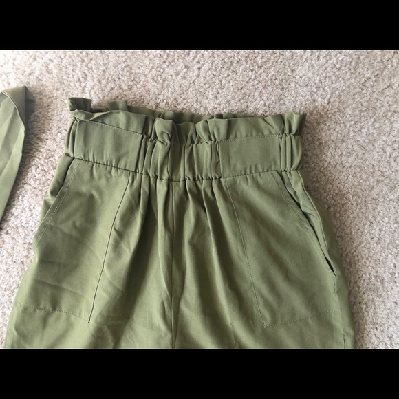 Shein army green Cigarette Pants - Picture 2 of 3